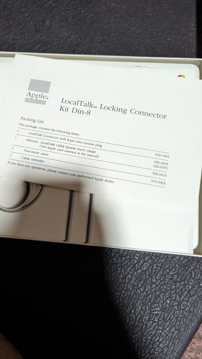 PCケーブル・コネクタ Apple LocalTalk Locking Connector Kit AppleTalk LocalTalk Connector Kit – Apple Rescue of Denver
