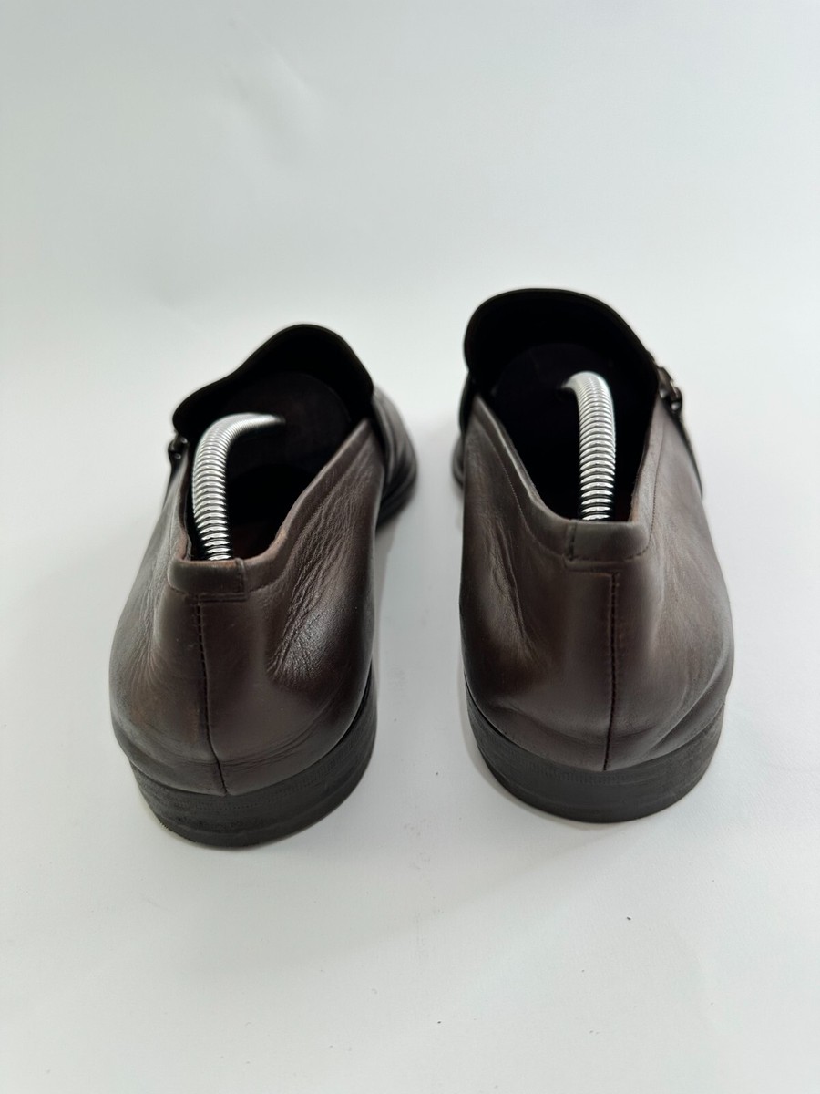 Prada Brown Leather Slip On‎ Loafers- size 9 PRADA Prada Brown Leather Slip on Loafers Size 44 IT | eBay main image 4