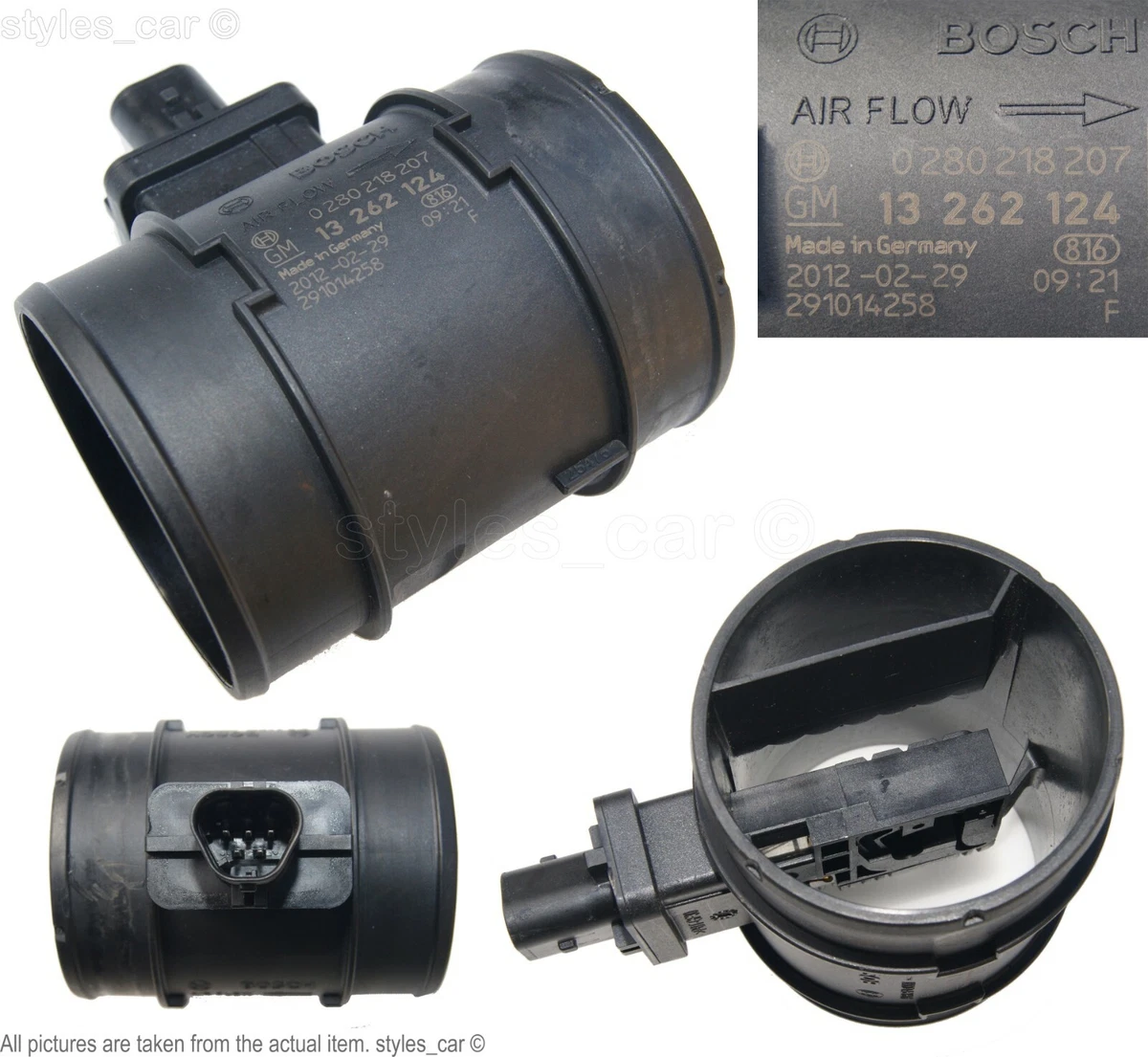13262124 Genuine Vauxhall Insignia MerivaB Mass Air Flow Meter 