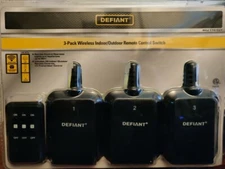 3-Pack Defiant Wireless Indoor/Outdoor Remote Control Switch SKU 110 527