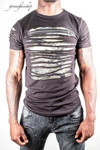 rips biker t shirt Time is Money camouflage zip g hip hop royal retro mens