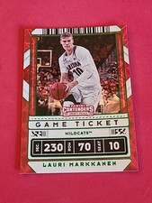 2020 Lauri Markkanen Green Explosion Panini Contenders Draft #26 Game Ticket