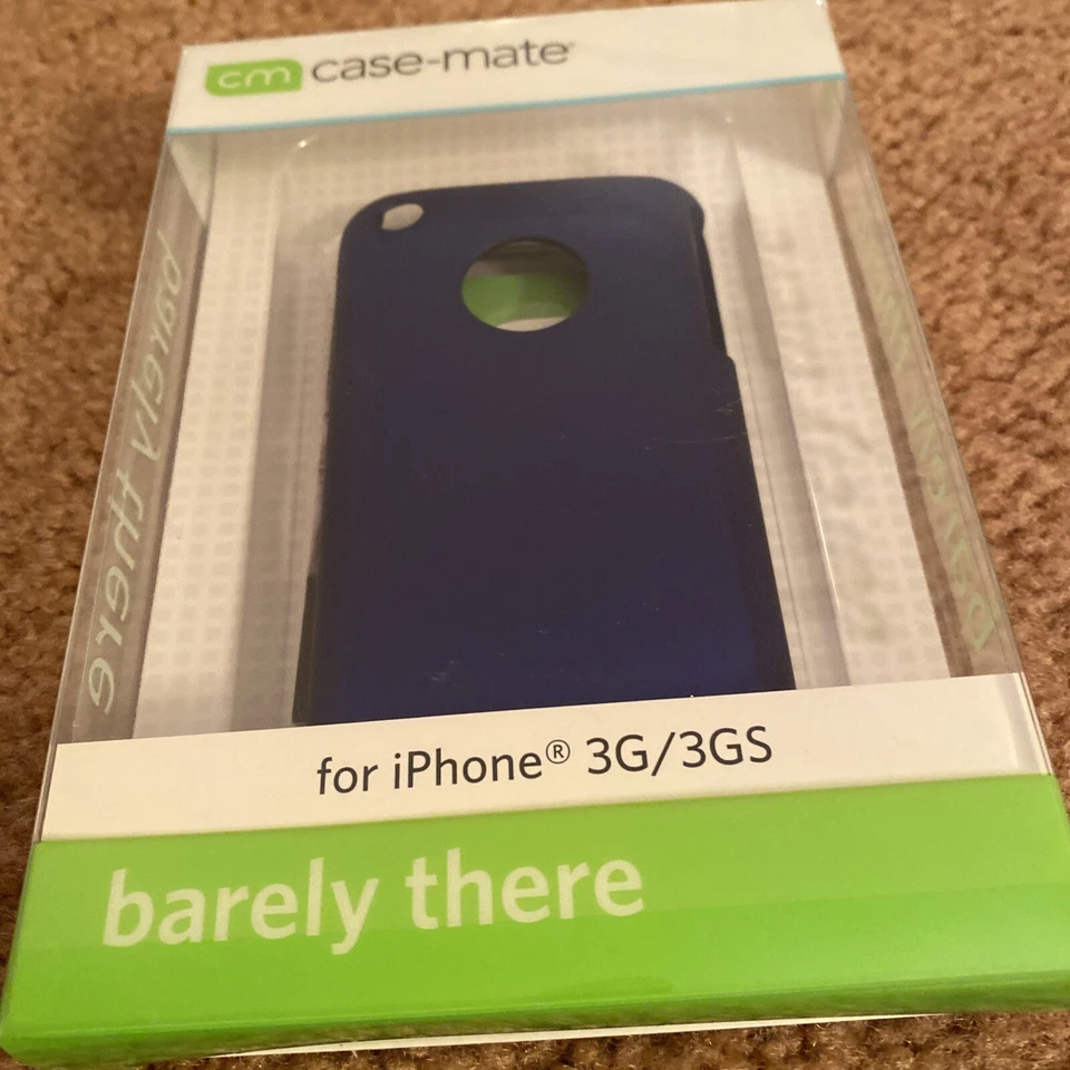 Case-Mate For iPhone 3G/3GS Barely There Blue (rubber) NIB - Image 2 of 4