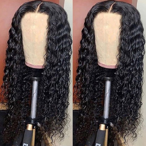 Women's Wigs Curly Hair Medium Long Curly Hair Wig Natural Curly Synthetic Wig B - Picture 6 of 12
