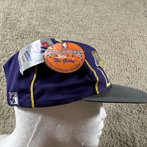Vtg L.A. Lakers Hat Cap Men Purple The Game L.E. 449 Of 2000 Collectors Series - Picture 2 of 11
