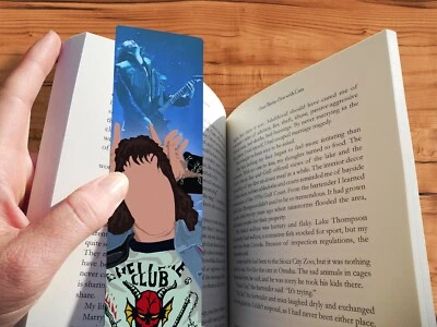 THE GEEK MONKEY Stranger Things Eddie Munson Bookmark Gift Handmade Minimal Geeky Original Art