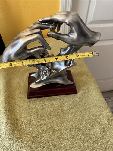 Legame di matrimonio ~ con questo anello ~ scultura in metallo anniversario matrimonio arte moderna - Foto 11 di 13