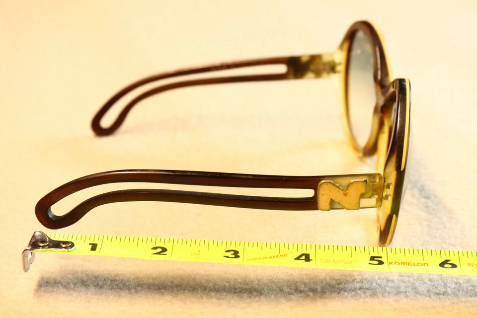 Gafas Nina Ricci Francia Diseñador Marcos Inusuales Retro Antiguo Hip Chic Moda YC Foto 3 de 4