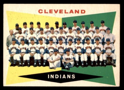 1960 Topps Baseball #174 Cleveland Indians Team EX *g2