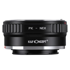 K F Concept Adapter for Pentax K PK Mount Lens to Sony E NEX Camera A6500 A7S A9