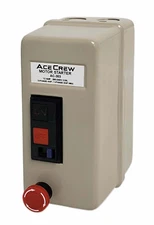 Mini Magnetic Motor Starter 200-240V Coil 3-Phase 4HP or Single-Phase 2HP AC-303