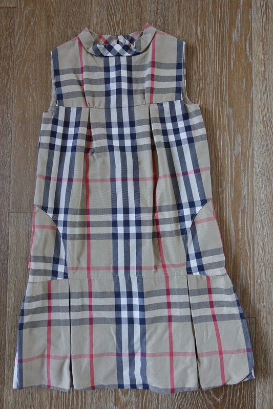 Burberry Girls Nova Check Dress Size 12 lkNEW