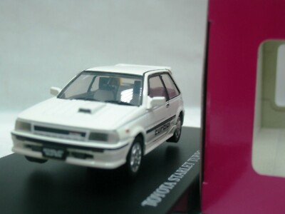 WOW EXTREMELY RARE Toyota Starlet Turbo-S EP71 RHD 1986 White 1:43
