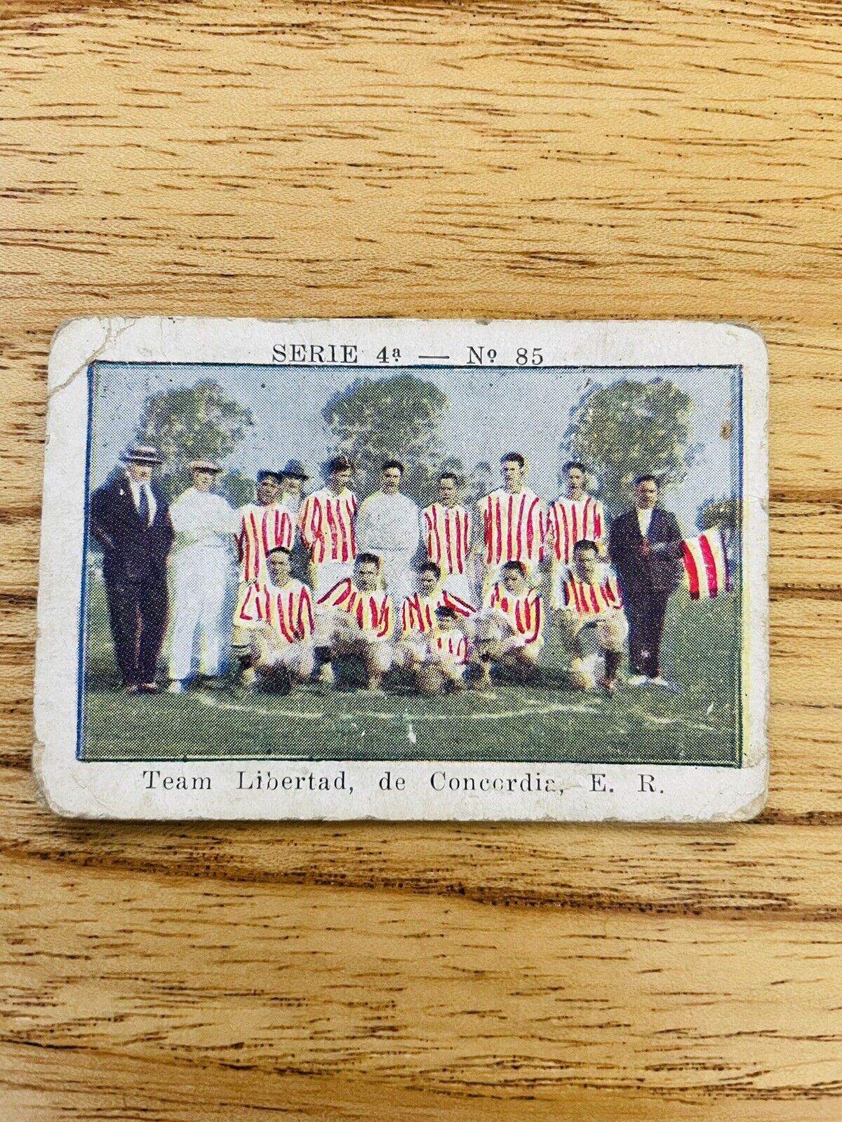 1925 Chalei FCO Ferrocarril Oeste Dolar Soccer Trading Card