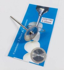Rueda de disco de diamante dental de 5 ~ 100 piezas de porcelana espesor de pulido 0,2 mm C03 19 mm