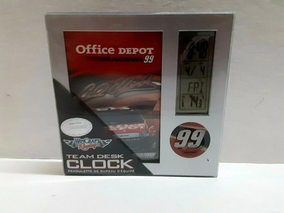 Reloj de escritorio Carl Edwards # 99 Nascar Digital Team Foto 3 de 3