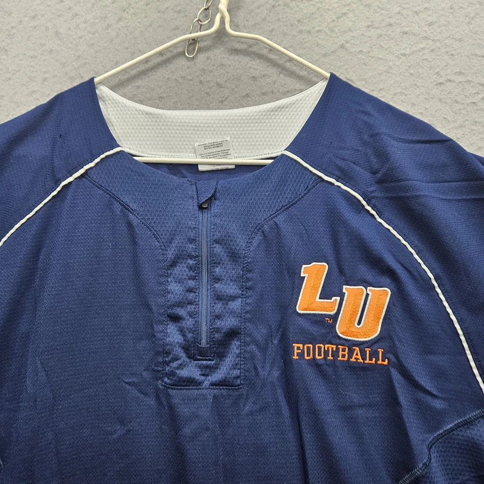 Camiseta deportiva para hombre LU FOOTBALL Russell talla grande azul marino Foto 2 de 4