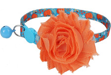 Thanksgiving Collar for Cats,Designer Puppy Collar Breakaway with Flower
