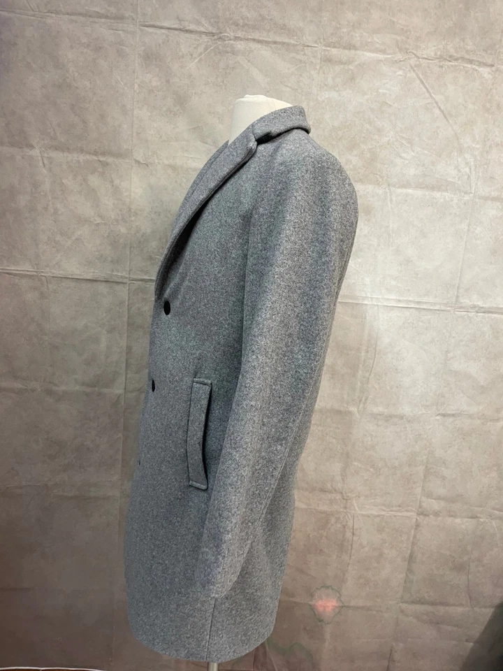 Zara Men's One Breasted Coat Gray Size S - Image 2 of 4