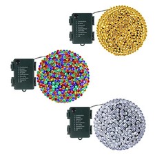 Waterproof Warm White String Lights Battery Powered & 8 Modes/In/Outdoor Lights