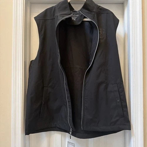 NWT Trimark Men XL Softshell Vest Black G.H. Charity Golf  Full Zip EST 1992 image 11