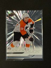 Jett Luchanko 2024-25 Upper Deck Young Guns Outburst Silver Rookie Card # 484