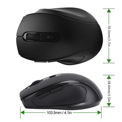 Wireless Mouse 2.4Ghz Office/Gaming Ergonomic Mice Notebook Desktop Compute LLWC