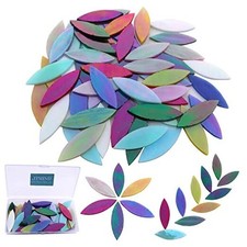 50 Pcs Iridescent Glass Large Petals Iridescent Large Petals 50Pcs/Opaque 