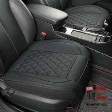 2 Pack Leather Front Car Seat Covers,Bottom Seat Covers for 2 PCS Diamond Black