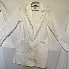 New No Tags Cherokee XS Long Scrub Coat White Lab Coat