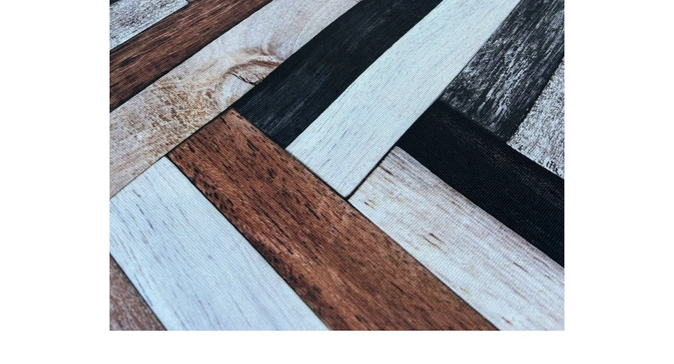 Passatoia Antiscivolo Cucina In poliester Stampa Digitale Disegno Listelli Legno - Image 3 of 4