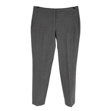 Elie Tahari Wool Pants Womens Size 8 Gray Charcoal Stretch Suiting Classic