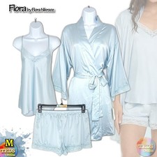 NWD Flora by Flora Nikrooz M Sonia Satin Charmeuse 3-Piece Pajama Set Q81529