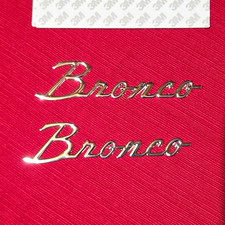 2pc Silver Chrome Emblem - Bronco 2pc Silver Chrome Emblem - Bronco