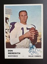 1961 Fleer Dandy Don Meredith #41 Dallas Cowboys RC Rookie Card  . rookie card picture