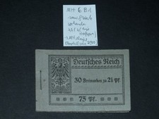 (40) DR Deutsches Reich Markenheftchen MH 6 B unkomplett xx/ x !!