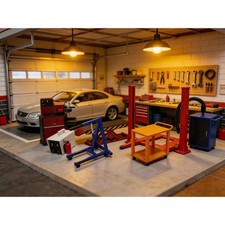 1/24 Diorama Car Garage Model Kit Repair Workshop Scene Display Accessories Prop