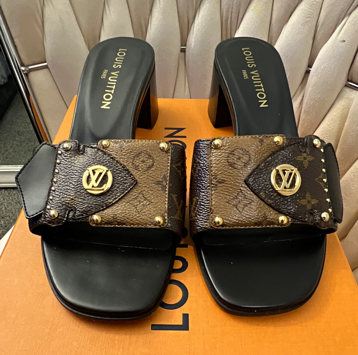 Louis Vuitton Leather Upper Slide Sandals for Women Just Listed 2026