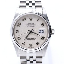 Rolex 16200 DATEJUST Jubilee Band 36mm Steel Watch aa20674 152888533 [U]