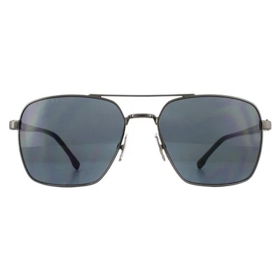 Hugo Boss Sonnenbrille 1045/S V81 IR Dunkel Ruthenium Grau Blau - Bild 1 von 4