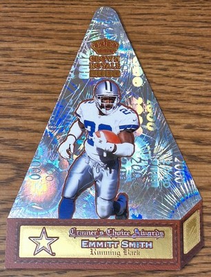 Emmitt Smith Cowboys 2000 Crown Royale Cramer's Choice Holofoil Die-Cut Jumbo #2