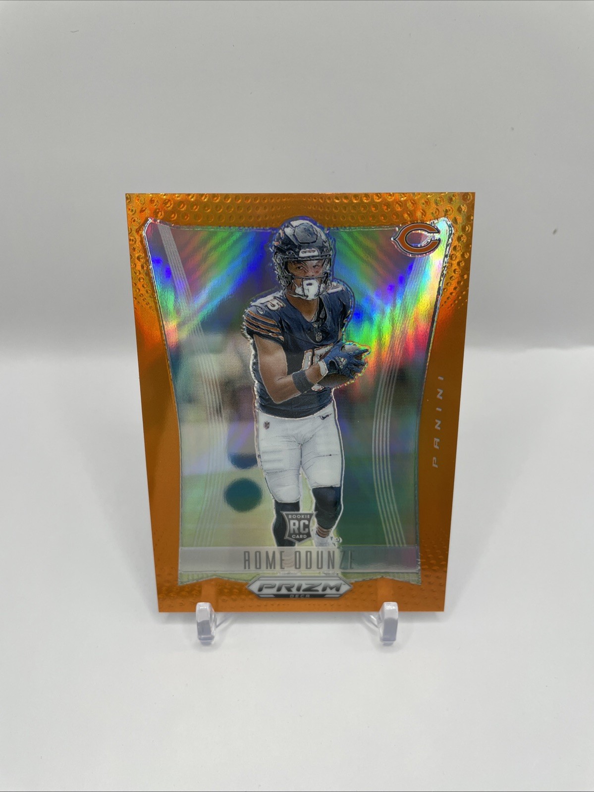 2024 Panini Prizm Deca - Rome Odunze #53 Orange Prizm /49 (RC)