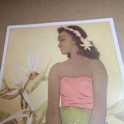 1949 ROYAL HAWAIIAN MENU ARTIST JOHN KELLY DINNER HOTEL HONOLULU