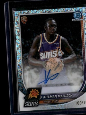 2025-26 Bowman #BCA-KM Khaman Maluach Auto Mini-Diamond Refractor #/100
