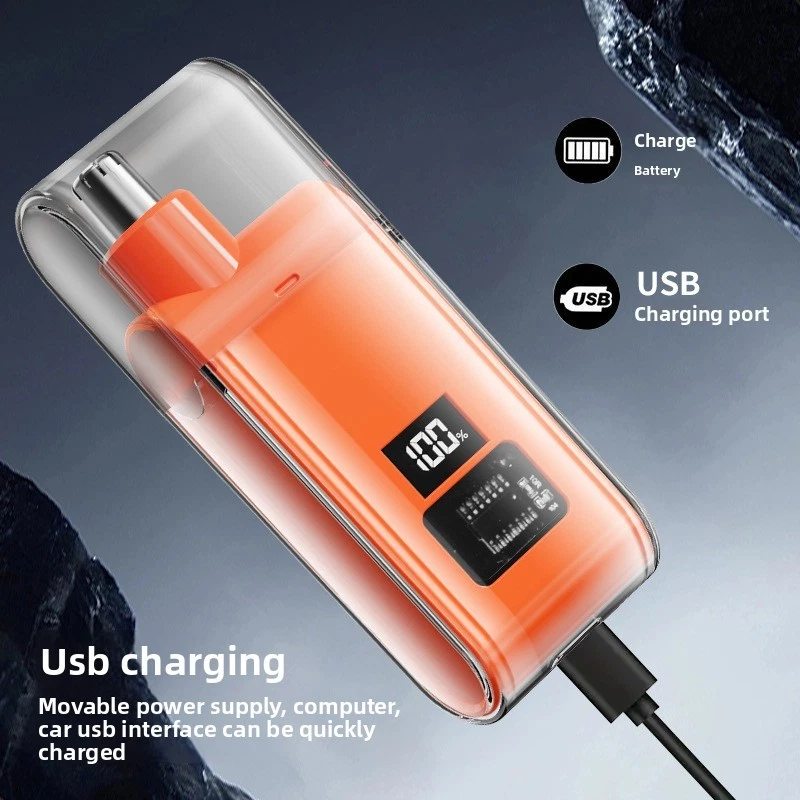 Recortadora de pelo nariz lavable recargable con cuchillas reemplazables para uso doméstico Foto 4 de 4