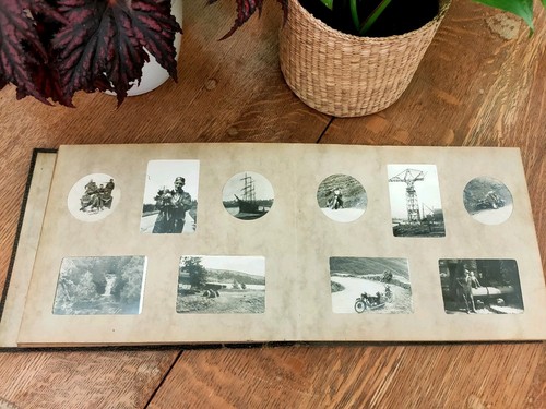 Antikes Familien Fotoalbum Eisenbahn Industrie Motorrad usw. - Bild 6 von 14