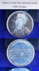 Native American Indian Black Dog Osage 1 Oz 925 Sterling Silver Round