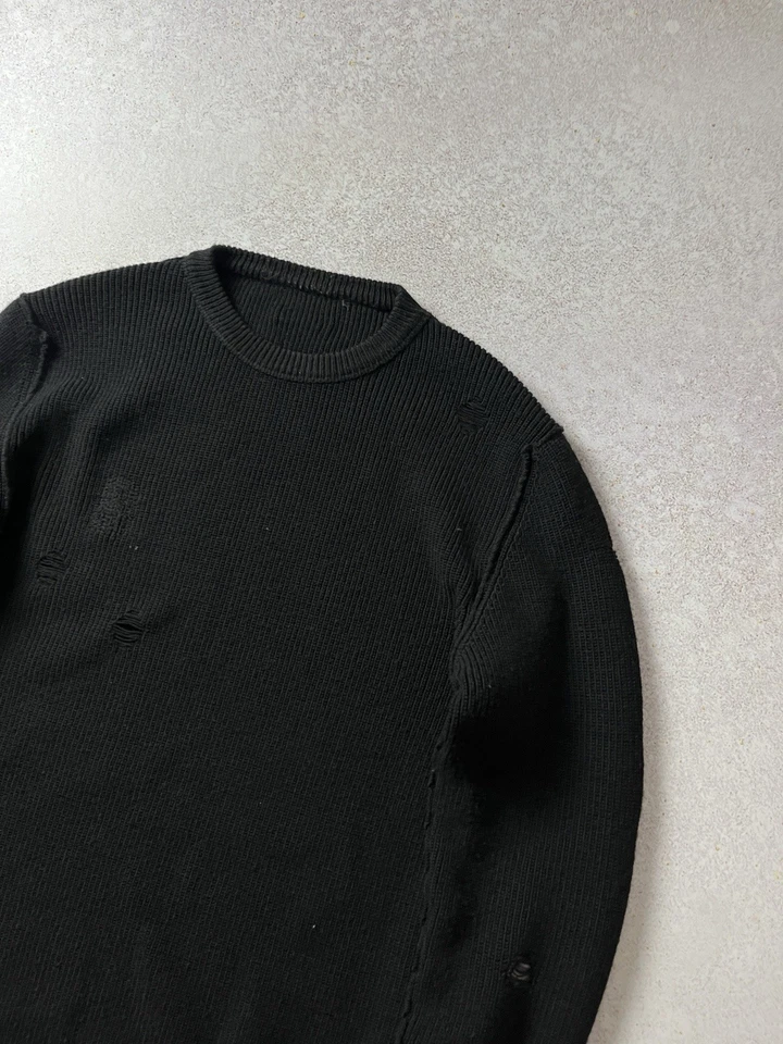 PVP 400 $ Diesel Negro Dorado Envejecido Suéter Para Hombre 00SFAE BGKJJ 900 Talla L Foto 2 de 4