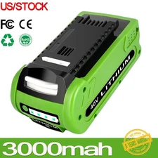 40V 3.0Ah For Greenworks G-MAX 40 Volt Lithium Battery 29472 29462 29252 20202