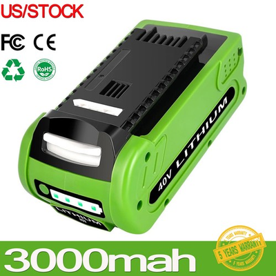 #ad #ad 29472 For Greenworks 40V 3.0Ah Lithium G MAX Battery 29462 25312 29252 25302 LED $31.77